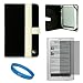 Canvas Black White Case Cover for Sony PRS950 Daily Edition Wireless e-Reader + INCLUDES!!! Clear Screen Protector for SONY PRS950 LCD Display Screen + SumacLife TM Wisdom Courage Wristband
