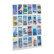 Safco Plastic Literature Display, 24 Pamphlets, 30 Inches Width x 41 Inches Height, Clear (5601CL)