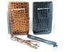 2 New Alligator Clutch Flat Opera Wallets w/Cell Phone Case