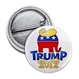 DONALD TRUMP for PRESIDENT Politics 2012 Hair 1 inch Mini Pinback Button Badge