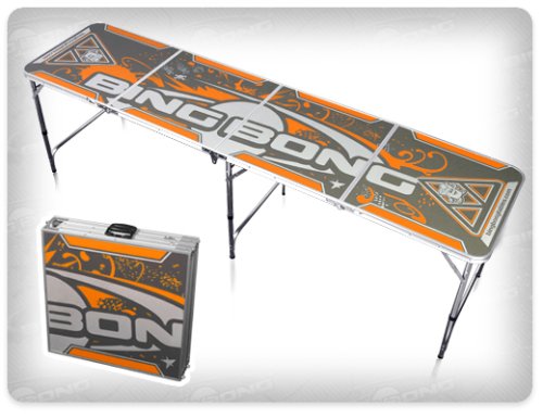 Original BING BONG Beer Pong Table (8ft ORANGE)