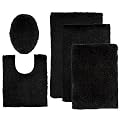 Contemporary Home Bath Rugs - Ebony