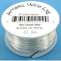 Artistic Wire Beading Craft Silver Plated 22 Gauge 30ft