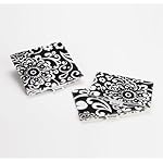 Reusable Sandwich and Snack Bag (3 Piece Set) - Black & White Floral