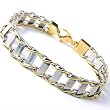 Two Tone Stainless Steel Link Bracelet Fashion Jewelry