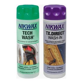 Nikwax Tech Wash and TX. Direct Wash-In Twin Pack