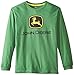 John Deere Big Boys' Long Sleeve Trademark Tee Green
