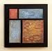 Exclusive Contemporary Style Painted Wood Wall Art in SQUARE SHAPE
