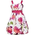 Rare Editions Girls 7-16 Tulip Print Woven Dress