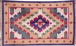 Handmade-Rugs Cotton Dhurrie Multicolored Asian-Influence Indian-Style (jrg019)