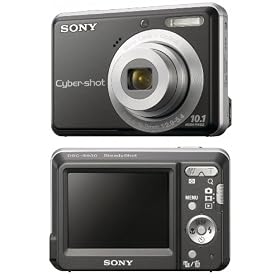 Sony - Cyber-SHOT DSC-S930B - Appareils Photo Num�riques 10.1 Mpix - Zoom Optique 3 x - Noir et Argent
