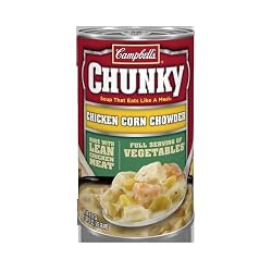 Campbell's Chunky Chicken Corn Chowder Easy Open, 18.8-Ounce Cans (Pack of 12)