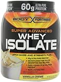 Body Fortress Super Advanced Whey Isolate, Vanilla Creme, 2 Pounds