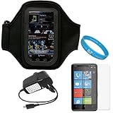 Durable Neoprene Exercise Sports Workout Armband with Adjustable Velcro Str ....