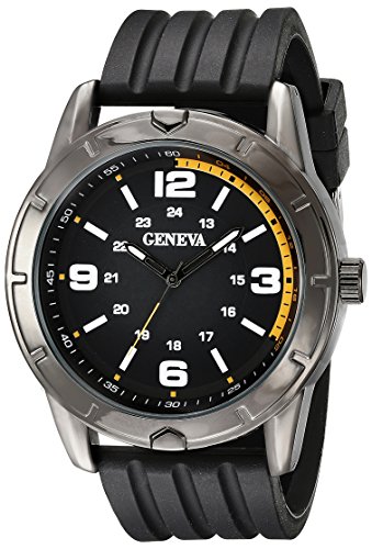 Geneva Men's FMDJM513 Analog Display Quartz Black Watch