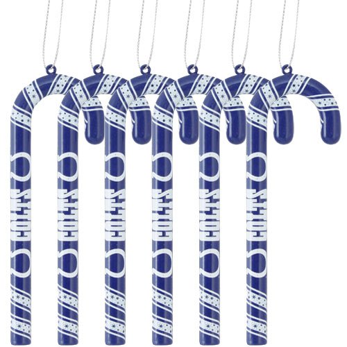 Indianapolis Colts 2010 Candy Cane Ornament Set of 6