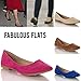 ROF Women's Classic Casual Dressy Comfort Soft Slip On Pointed Toe Ballet Flats