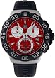 Tag Heuer Formula One F1 Chronograph Steel Red Dial Black Rubber Mens Watch CAH1112.BT0714