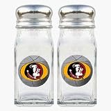 Review Bergamot  / Florida State Seminoles Basketball Shaped Logo Salt and Pepper Shaker Set