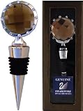 Amber Crystal Bottle Stopper with Swarovski Crystals