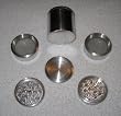 5 piece 2 1/4" NEW STYLE Aluminum Herb Pollen Grinder