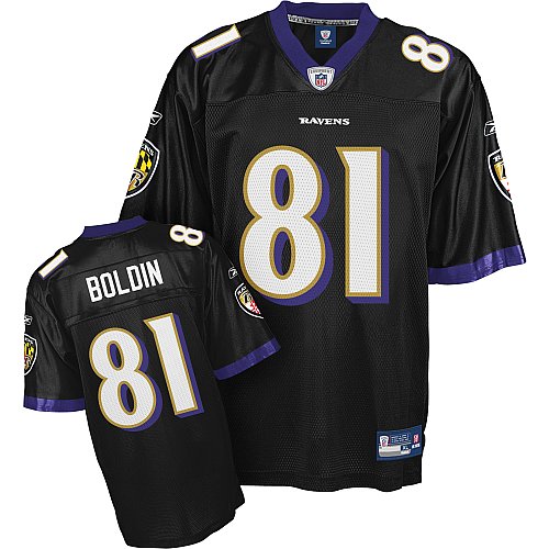 Baltimore Ravens Anquan Boldin Replica Black Jersey