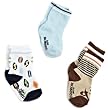 Robeez Baby-Boys Newborn 3 Pocket Surfer Monkey Sock