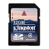 Buy Kingston 32 GB Class 4 SDHC Flash Memory Card SD4 32GB
