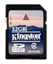 Kingston 32 GB Class 4 SDHC Flash Memory Card SD4/32GB