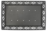 Evergreen 2RM000A Rubber Door Mat Frame, Monogram Base Door Mat, 24-Inches x 36-Inches