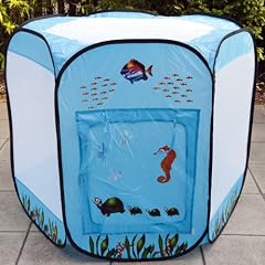 UNTERWASSERWELT 6-eck B�llebad pop up Zelt mit 500 bunten B�llen T�V gepr�ft