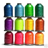 12 Spools BRIGHT Embroidery Machine Thread
