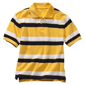 Boys' Cherokee® Gold Stripe Polo Short-Sleeve Shirt