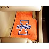 Illinois Fighting Illini NCAA Car Floor Mats (2 Front)