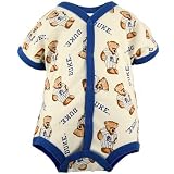 Duke Blue Devils Natural Newborn All Over Print French Creeper