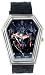 Casket case Phoenix Rising Red Print Markered Brown Tribal Print Leather Band Wrist Watch
