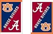 Auburn University and University of Alabama - House Divided Flag - Regular Size
