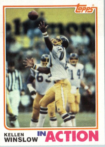 1982 Topps # 242 Kellen Winslow San Diego Chargers Football Card - In Protective Screwdown Display Case!