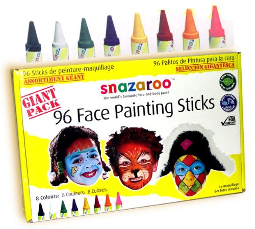 Make Hundreds of Facial Designs With This Set Of 96 Face Paint Sticks Make Hundreds of Facial Designs With This Set Of 96 Face Paint Sticks