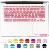 iBenzer - Macaron Serie Pink Keyboard Cover Silicone Rubber Skin for Macbook Pro 13'' 15'' 17'' (with or without Retina Display) Macbook Air 13'' and iMac - Pink MKC01PK
