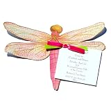 Large Pink Dragonfly Die-cut Card with Envelope
