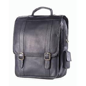 Buy Clava 1153 Upright Porthole Briefcase - Vachetta Black by Clava