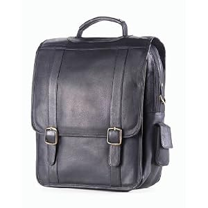 Buy Clava 1153 Upright Porthole Briefcase - Vachetta Black by Clava
