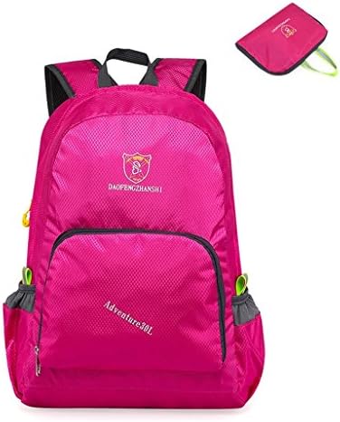 Gigantique 20L Outdoor Hiking Waterproof Portable Folding Backpack Handy Lightweight Travel Daypack Black Rose