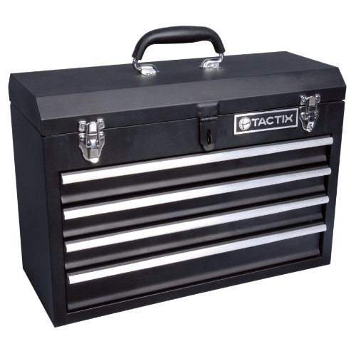 KR Tools TACTIX 321103 20-1/2-Inch Four Drawer Steel Portable