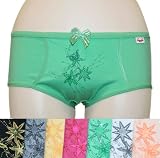Womens Cotton Glitter Print Panties 12-Pack