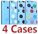 Bargain Bulk Pack of iPhone 5c Cases. Etui Le Bon (tm) case for iPhone 5C. Includes the following iPhone 5c cases. 1 x Clear iPhone 5c case, 1 x Multi colored Polka Dots iPhone 5c case, 1 x Black Polka Dots iPhone 5c case and 1 x White Polka Dots iPhone 5c case