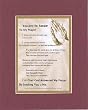Touching and Heartfelt Poem for Special Friends - You Are the Answer to My Prayer Poem on 11 x 14 inches Double Beveled Matting