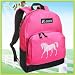 Pink Horse Pink Backpack Horses for Travel, Daypack CUTE School Bags Best Unique Cute Gifts for Girls, Students Ladies -