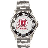 Utah Utes Competitor Watch with a Metal Band